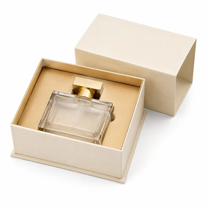 Perfume Bottle Lid and Base Box